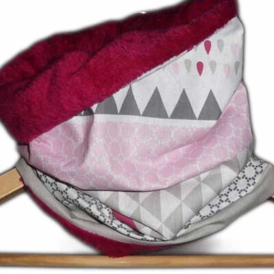 Snood / tour de cou enfant ROSE METRIQUE