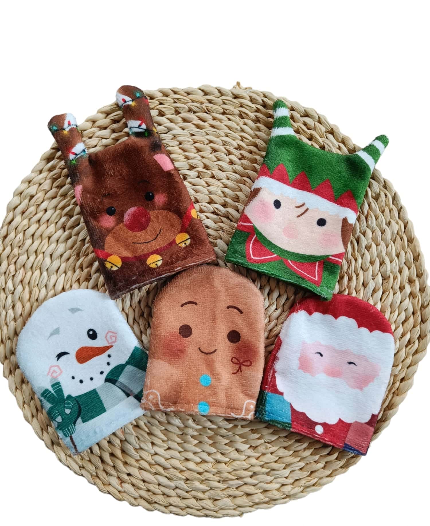 Gant de toilette enfant thème noël