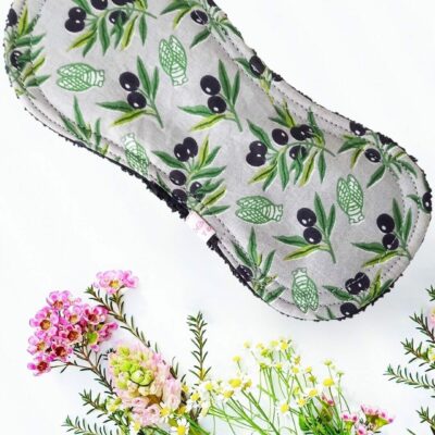 Protège-slip sans ailettes OLIVES - zéro déchet - protège-slip menstruel lavable - serviettes menstruelles lavables - Zéro déchet - shl - serviettes périodiques (Copie)