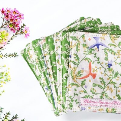 Grandes lingettes lavables LIPARI (lot de 8) - Lingettes hygiéniques lavables et réutilisables - Papier hygiénique lavable et réutilisable (Copie)