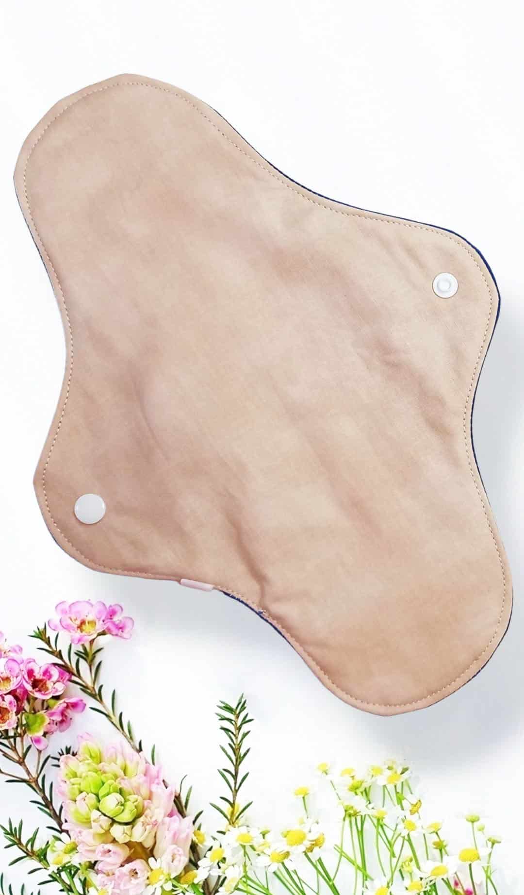 Pack 7 serviettes hygiéniques lavables CHAMPETRE (xl / nuit et flux abondants) - serviettes menstruelles lavables - Zéro déchet - shl - serviettes périodiques