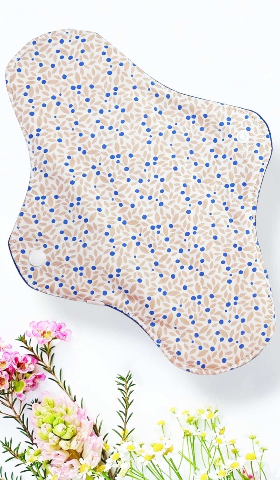 Pack 7 serviettes hygiéniques lavables CHAMPETRE (xl / nuit et flux abondants) - serviettes menstruelles lavables - Zéro déchet - shl - serviettes périodiques