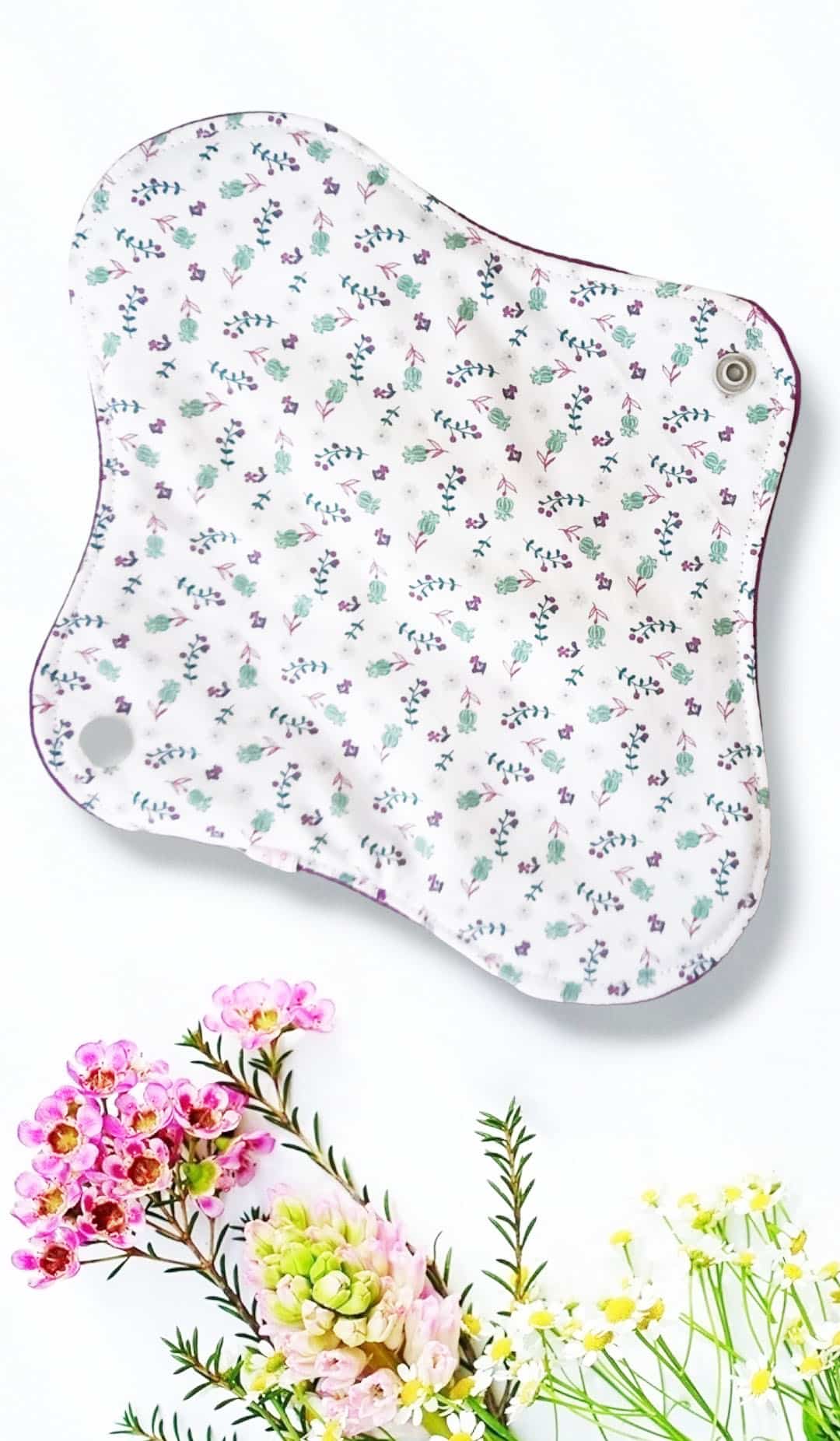 Pack 7 serviettes hygiéniques lavables GINKGO (M/ Flux normaux à moyens) - serviettes menstruelles lavables - serviettes menstruelles lavables - Zéro déchet - shl - serviettes périodiques