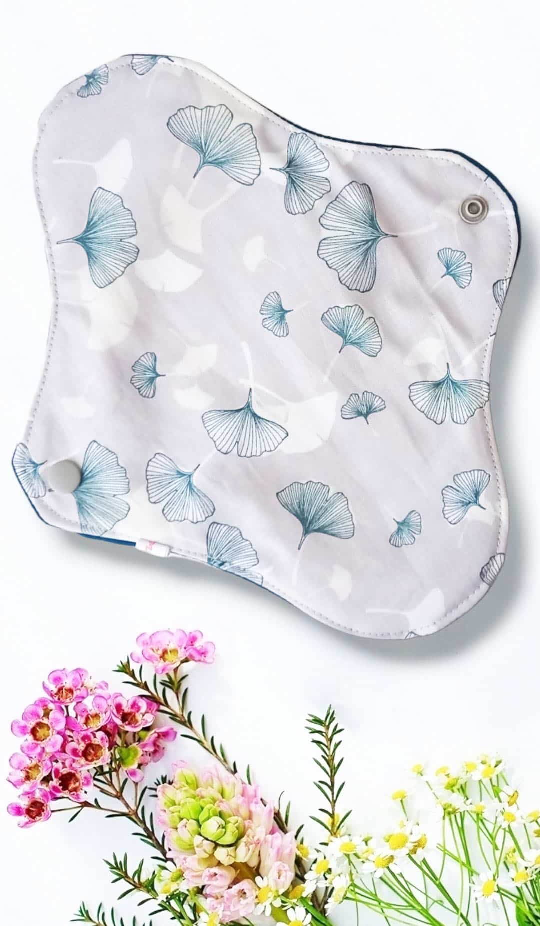 Pack 7 serviettes hygiéniques lavables GINKGO (M/ Flux normaux à moyens) - serviettes menstruelles lavables - serviettes menstruelles lavables - Zéro déchet - shl - serviettes périodiques