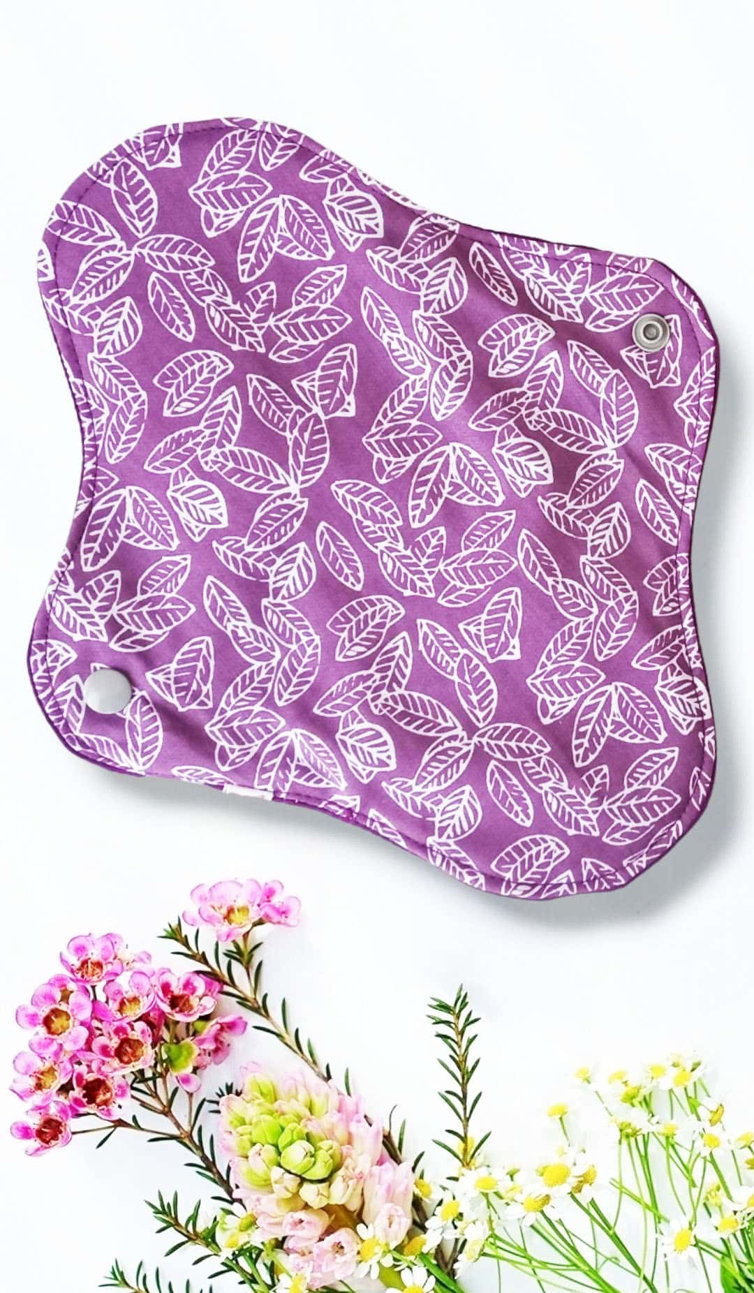 Pack 7 serviettes hygiéniques lavables GINKGO (M/ Flux normaux à moyens) - serviettes menstruelles lavables - serviettes menstruelles lavables - Zéro déchet - shl - serviettes périodiques