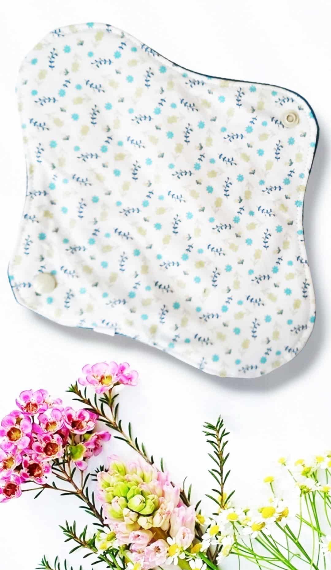 Pack 7 serviettes hygiéniques lavables GINKGO (M/ Flux normaux à moyens) - serviettes menstruelles lavables - serviettes menstruelles lavables - Zéro déchet - shl - serviettes périodiques