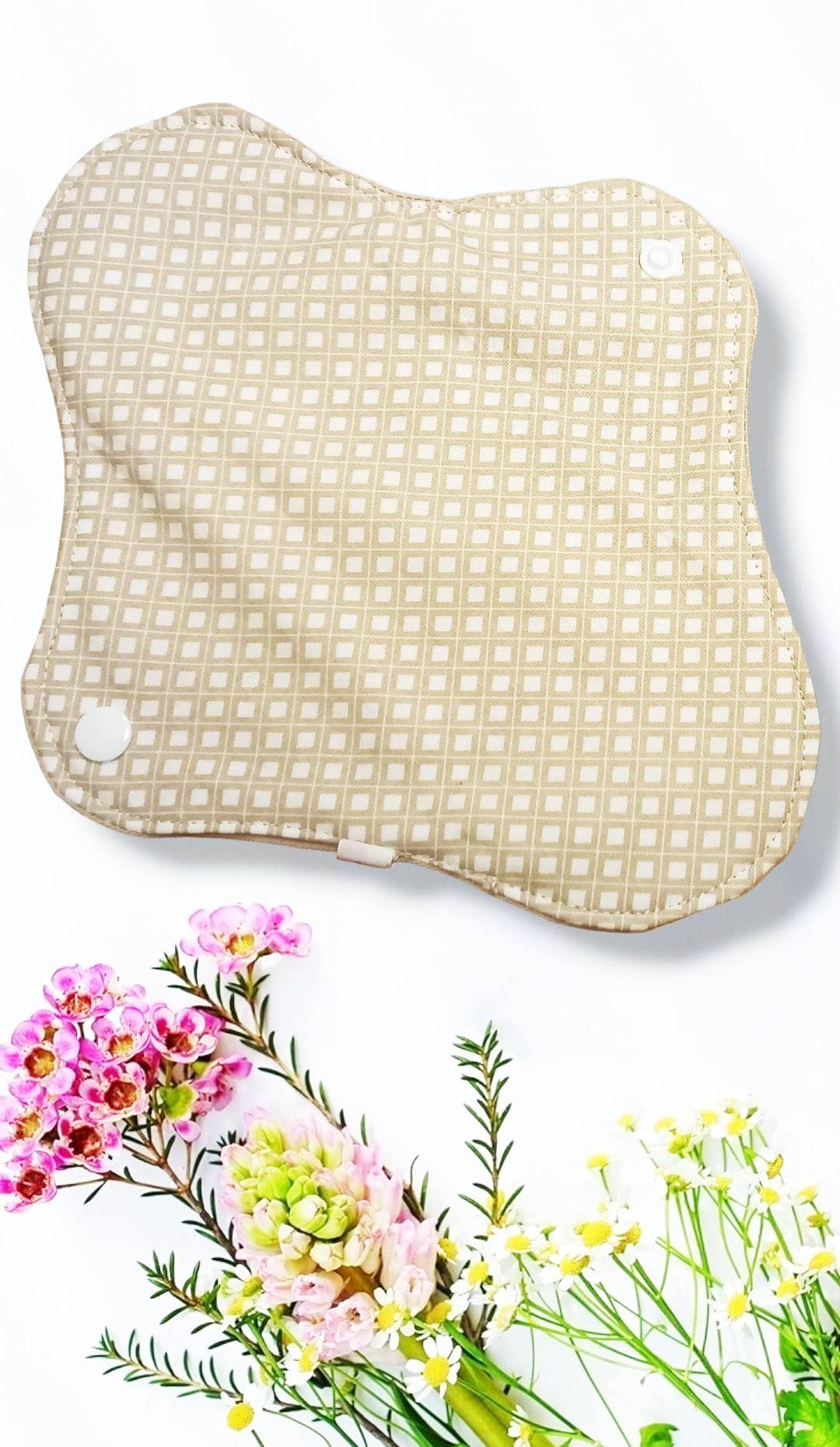 Pack 7 serviettes hygiéniques lavables ROSE-LIN (M/ Flux normaux à moyens) - serviettes menstruelles lavables - serviettes menstruelles lavables - Zéro déchet - shl - serviettes périodiques
