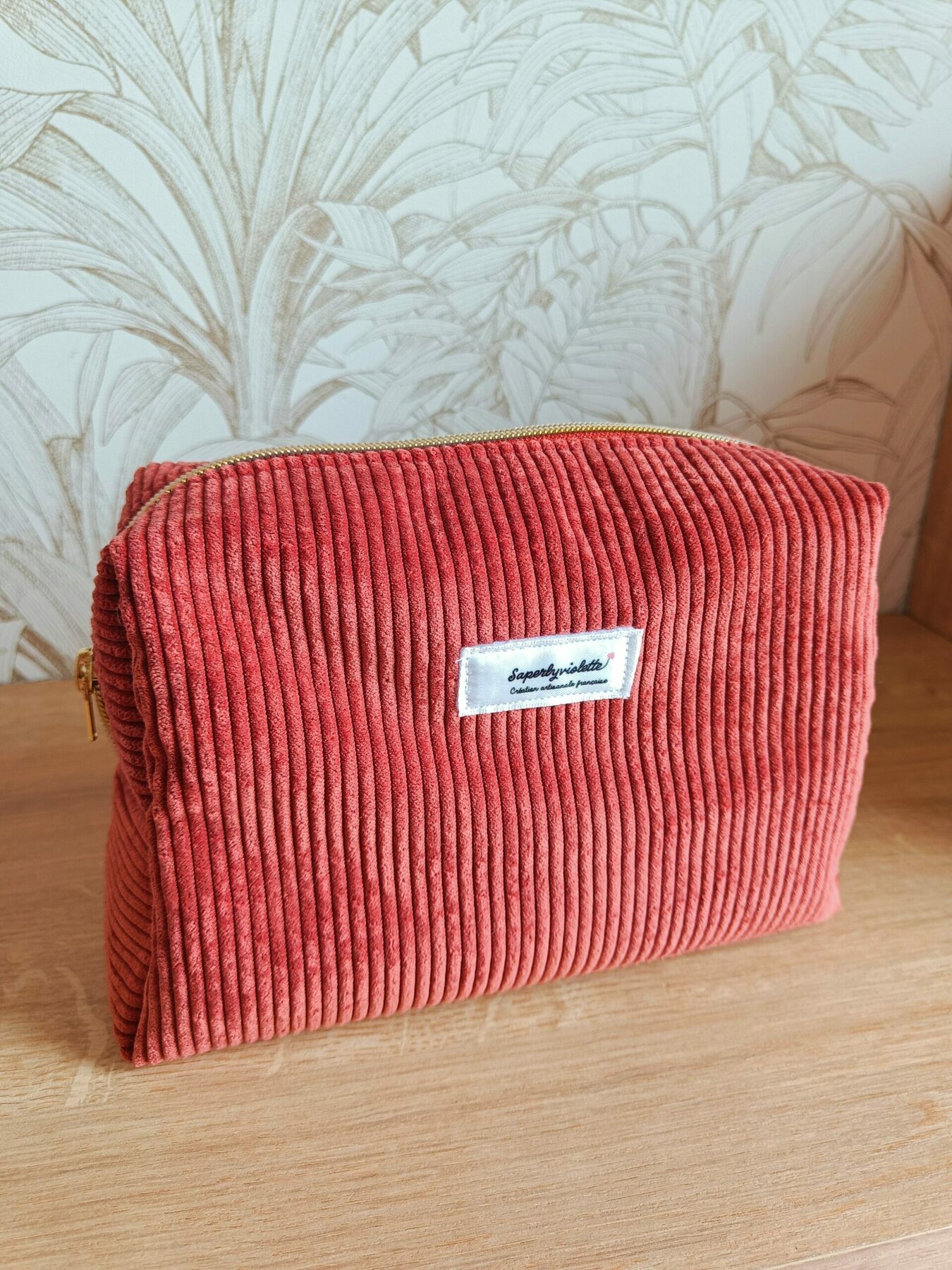 Trousse de toilette terracotta