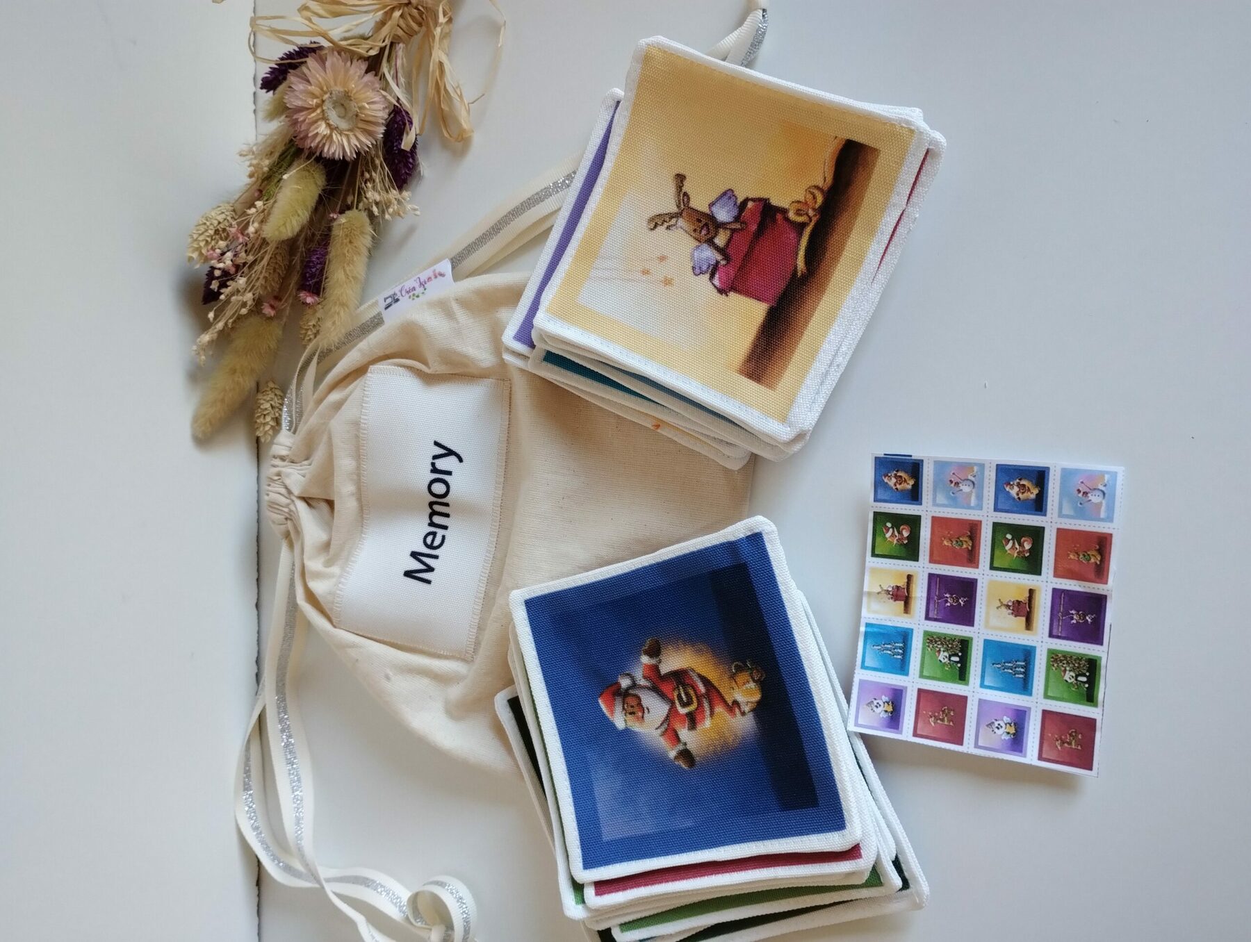 Jeux Memory, jeux d'éveil en tissus – Image 3