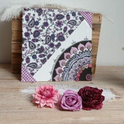 toile mandala violette