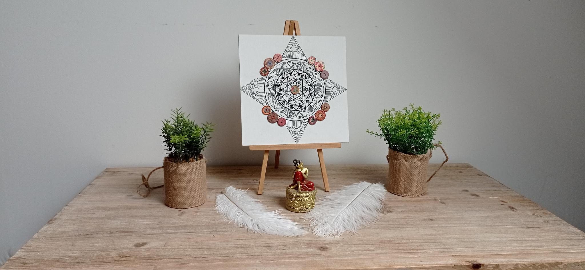 toile mandala a peindre
