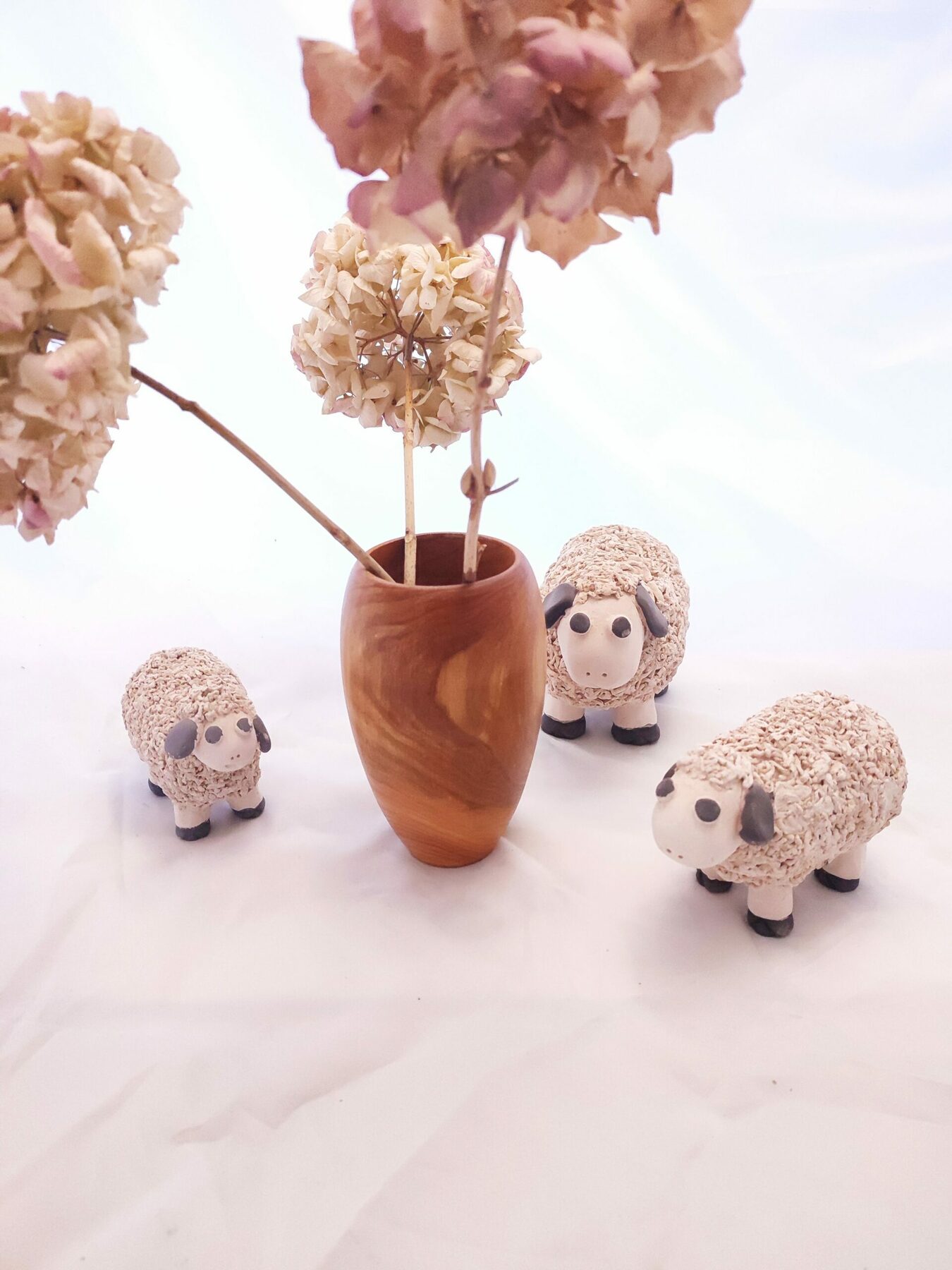 Vase en bois
