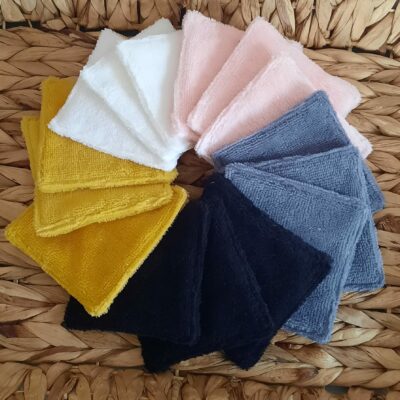 Coton lavables double face