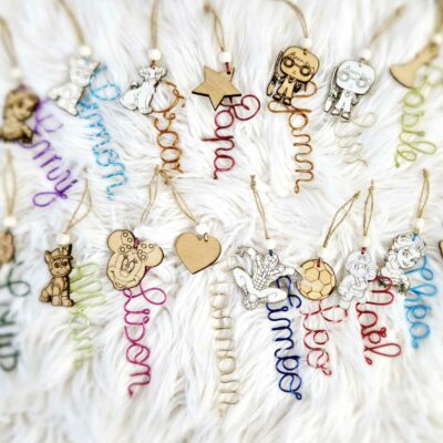 Ornement à personnaliser, petite déco personnalisée, petite décoration prénom, suspension enfant, suspension prénom enfant, suspension personnalisée, décoration chambre d'enfant, déco pour enfant