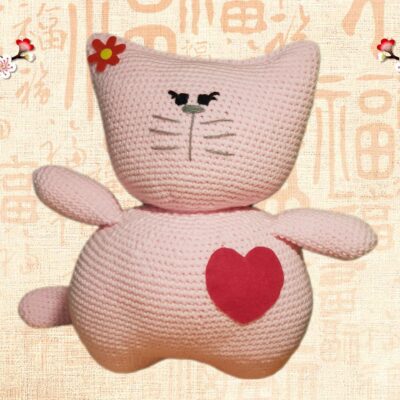 Tuto pdf / Amigurumi chat rose au crochet !