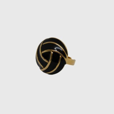 Bague Noire et Or