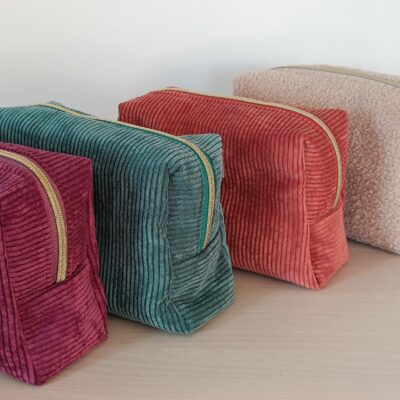 Trousse de toilette velours