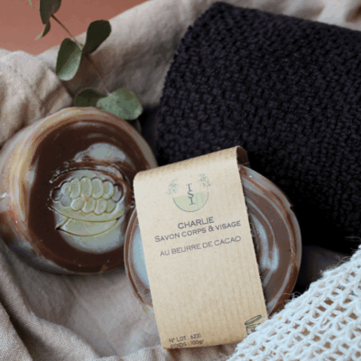 "Charlie" - Savon corps et visage au beurre de cacao