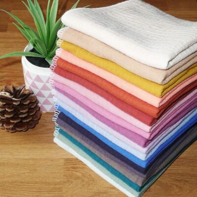 Grand mouchoir en coton Oeko-Tex double épaisseur de double gaze lavable réutilisable (25 x 25 cm) Mouchoir alternatif très doux - mouchoir durable - hanckies