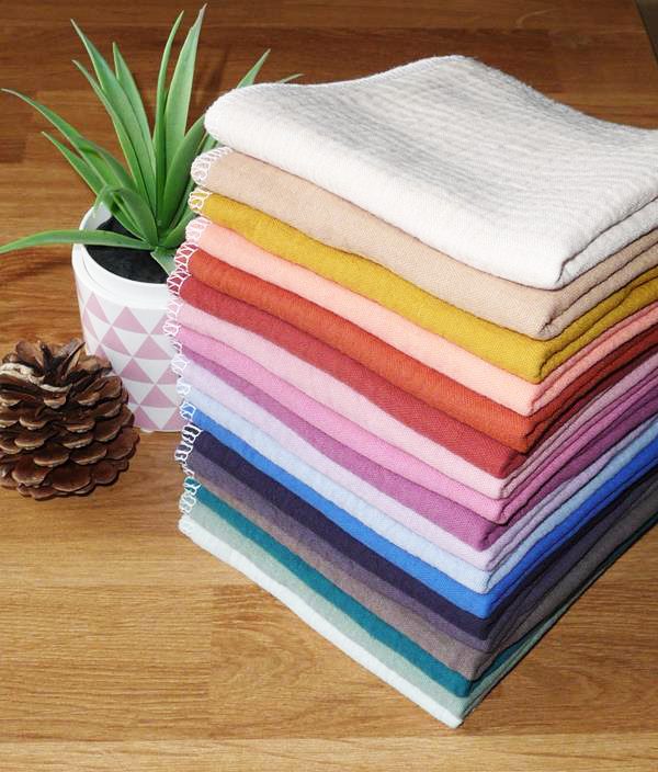 Grand mouchoir en coton Oeko-Tex double épaisseur de double gaze lavable réutilisable (25 x 25 cm) Mouchoir alternatif très doux - mouchoir durable - hanckies