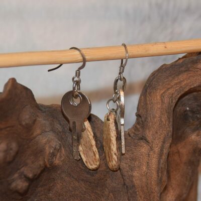 Boucle d'oreille clé