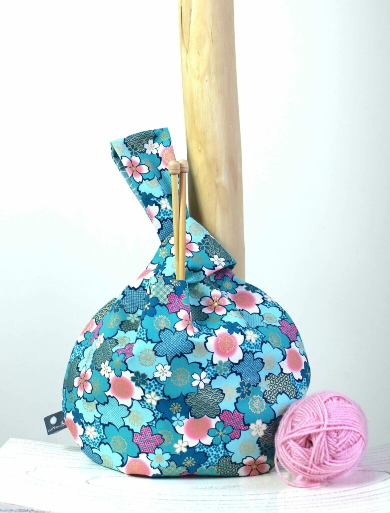 sac à projets tricot