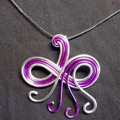 Collier infini en aluminium