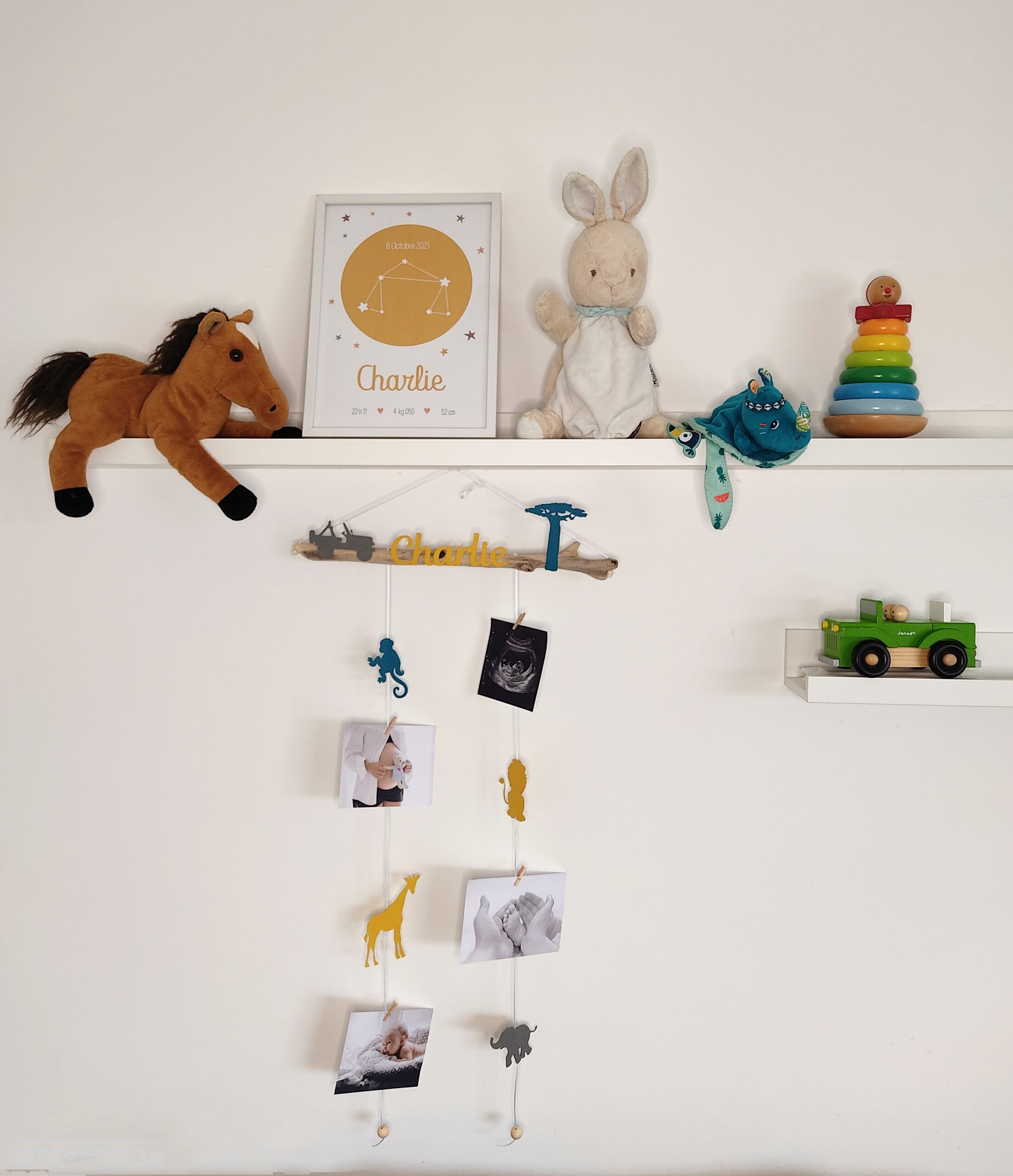 Porte photos chambre bébé