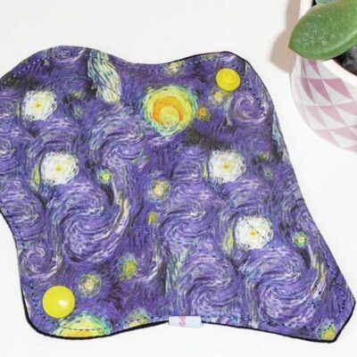 Protège-string lavable NUIT ETOILEE (16 cm) - Protège-tanga - Protection intime - Protection périodique