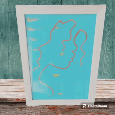Cadre Fille à la mèche