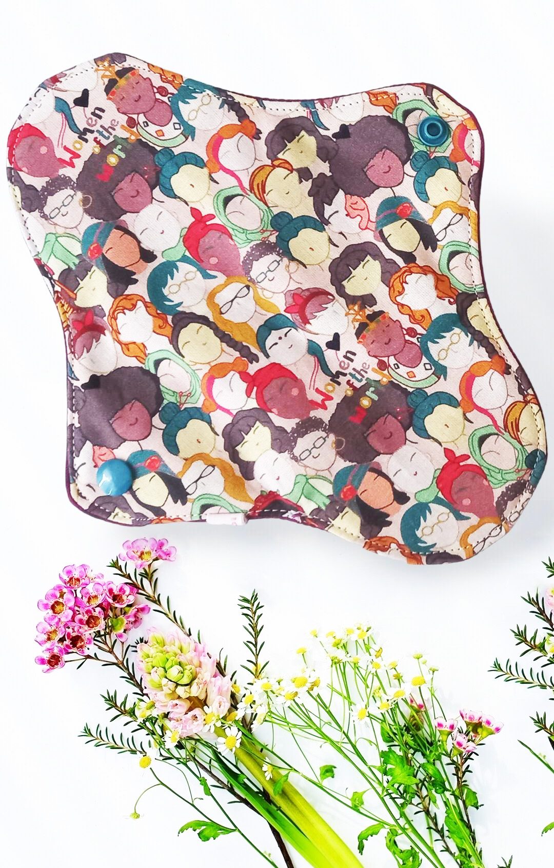 Serviette Hygiénique Lavable flux normaux - WOMEN OF THE WORLD (S) - Zéro déchet - shl - serviette périodique