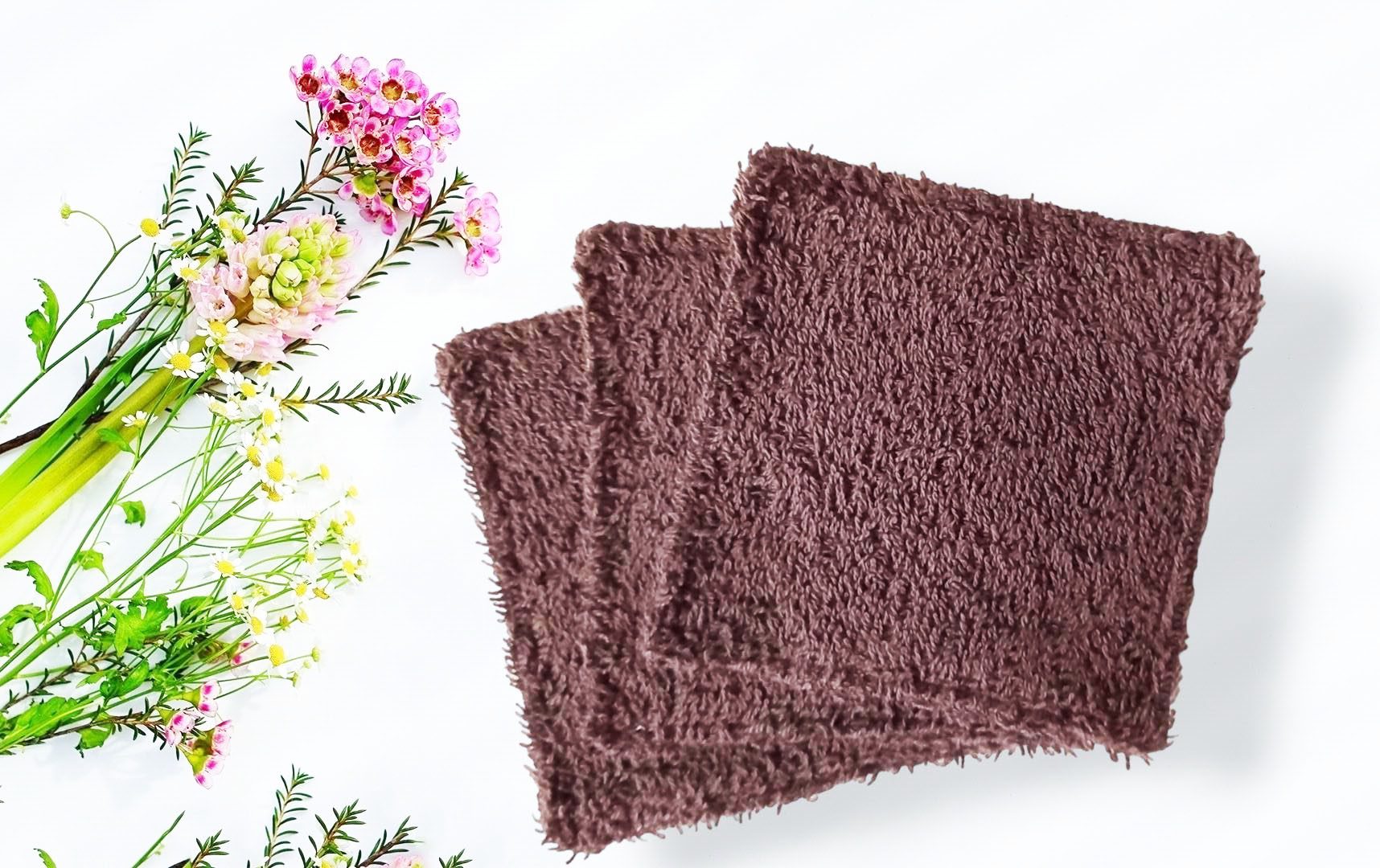 Grandes lingettes lavables WOMEN OF THE WORLD (lot de 3) - Lingettes hygiéniques lavables et réutilisables - Papier hygiénique lavable et réutilisable