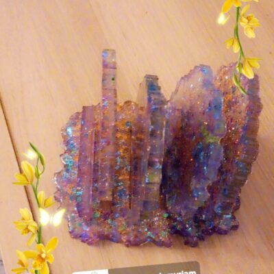 Lot de 4 dessous de verres et son support