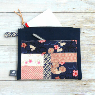 pochette japonaise patchwork pour documents
