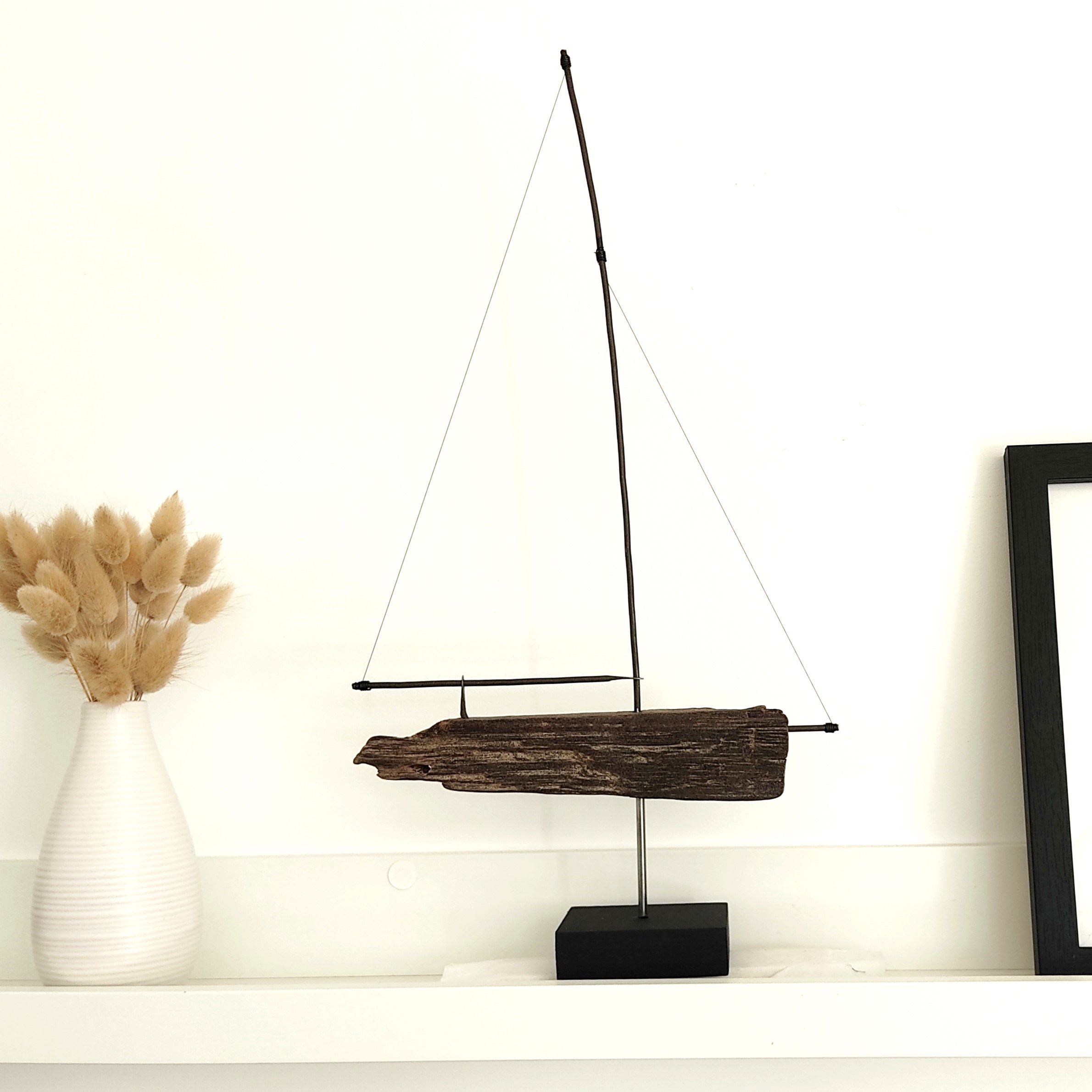 Voilier design bois flotté, décoration intérieure maison