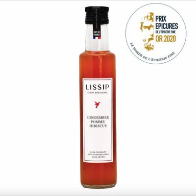 Sirop Artisanal Gingembre Pomme Hibiscus - 25cL