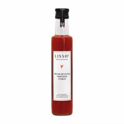 Sirop Artisanal Pêche de vigne Vervaine Citron - 25cL