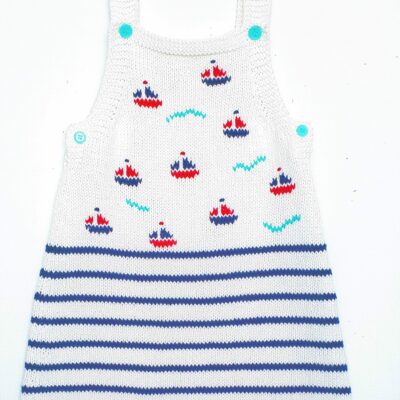 Robe bébé tricot main