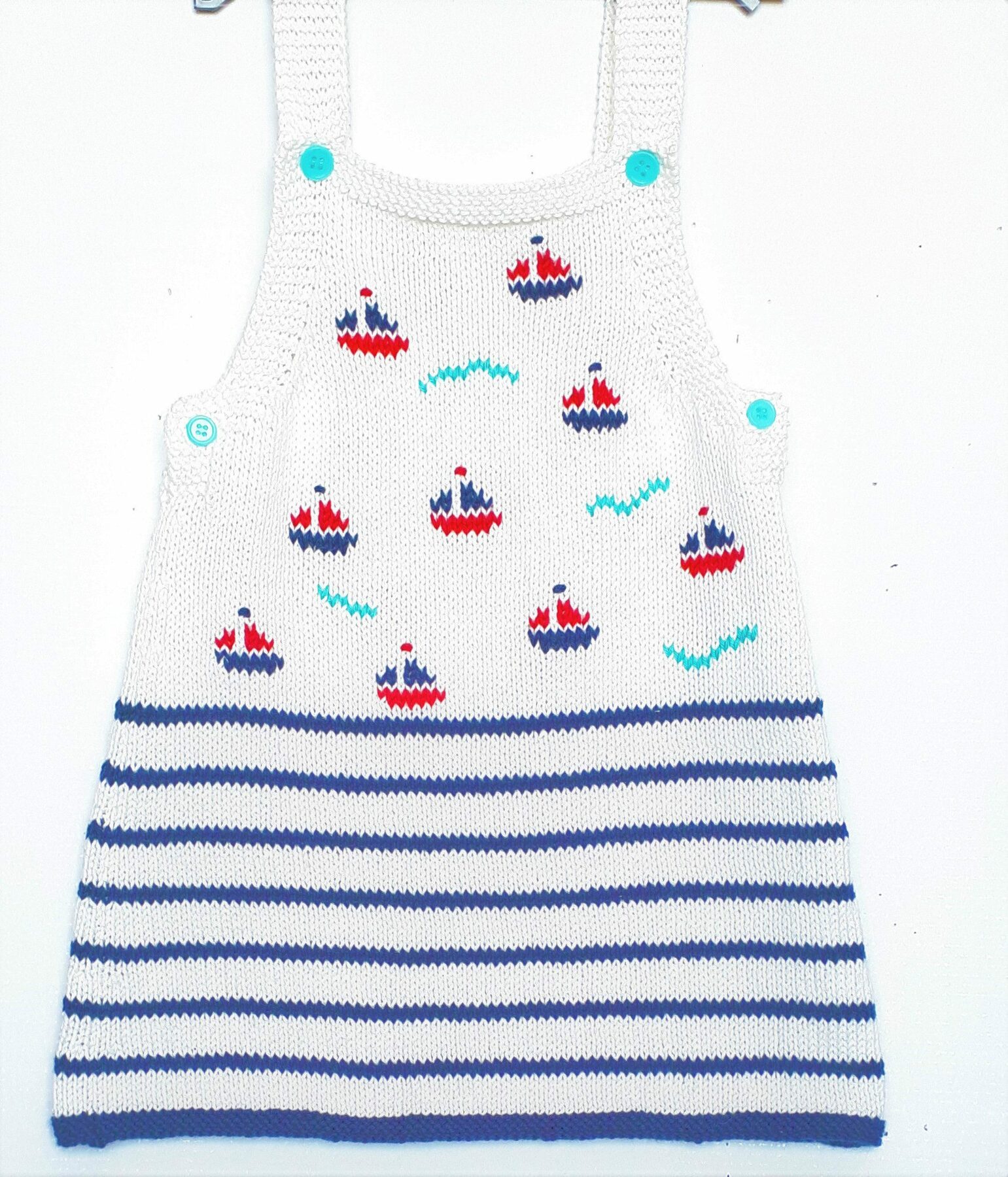 Robe bébé tricot main