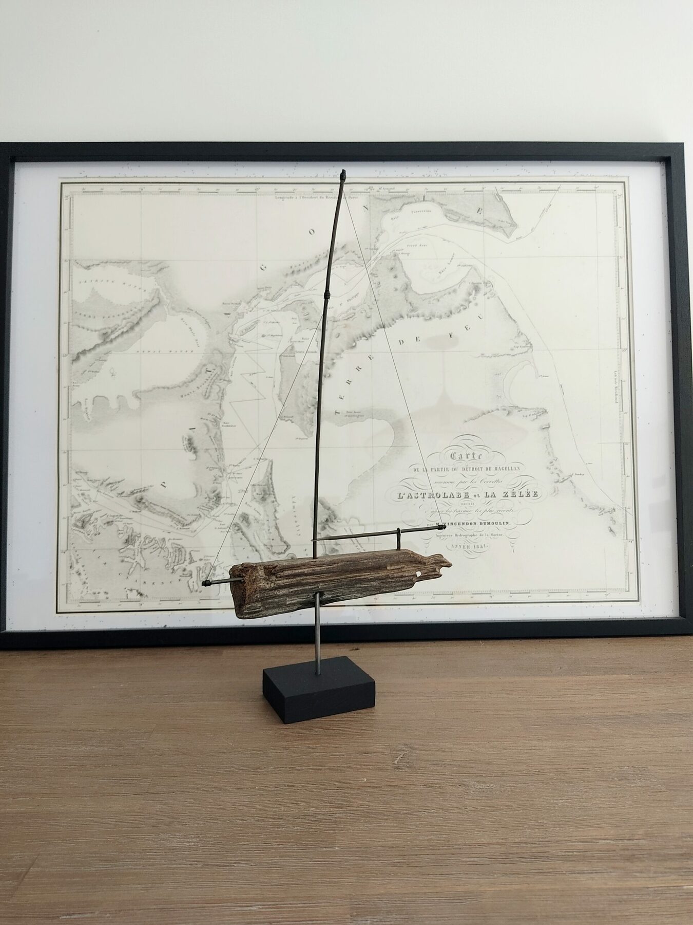 Voilier design bois flotté, décoration intérieure maison – Image 2
