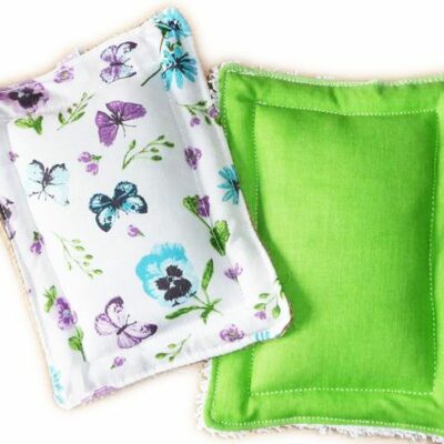 Pack 2 Éponges Lavables - LAVANDE - Eponge douce et éponge gratton zéro déchet - Eponges alternatives