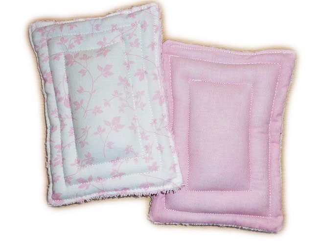 Pack 2 Éponges Lavables - FEUILLAGE ROSE - Eponges douces zéro déchet - Eponges alternatives