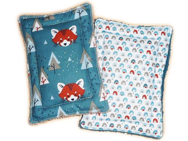 Pack 2 Éponges Lavables - PANDA ROUX - Eponges douces zéro déchet - Eponges alternatives