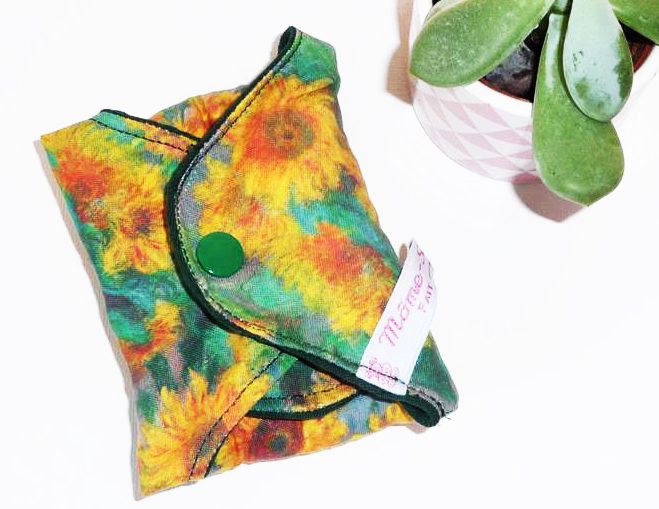 Serviette Hygiénique Lavable flux abondants ou la nuit - LES TOURNESOLS (XL/ Nuit) - Zéro déchet - shl - serviette périodique