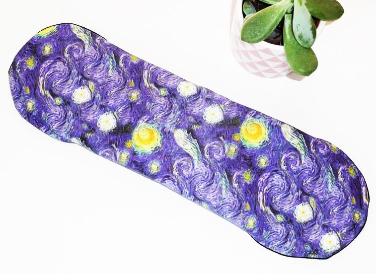 Serviette Hygiénique Lavable flux abondants ou la nuit - NUIT ETOILEE (XL/ Nuit) - Zéro déchet - shl - serviette périodique