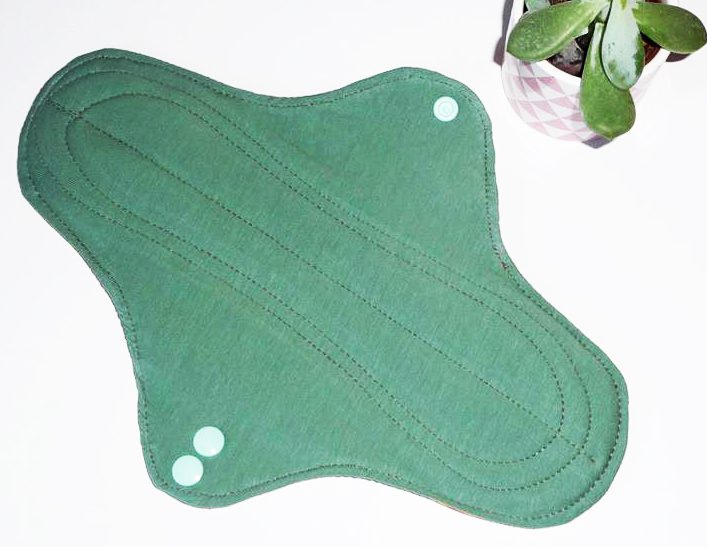 Serviette Hygiénique Lavable flux abondants ou la nuit - TOURNESOLS (XL/ Nuit) - Zéro déchet - shl - serviette périodique