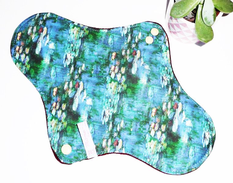 Serviette Hygiénique Lavable flux abondants ou la nuit - NYMPHEAS (XL/ Nuit) - Zéro déchet - shl - serviette périodique