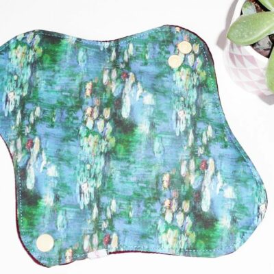 Serviette Hygiénique Lavable flux normaux à moyens - NYMPHEAS (M) - Zéro déchet - shl - serviette périodique