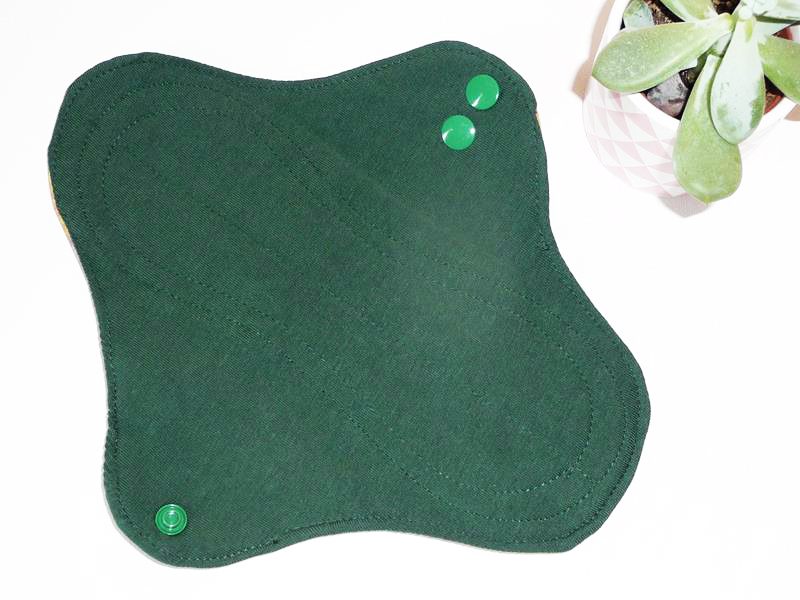 Serviette Hygiénique Lavable flux normaux à moyens - LES TOURNESOLS (M) - Zéro déchet - shl - serviette périodique