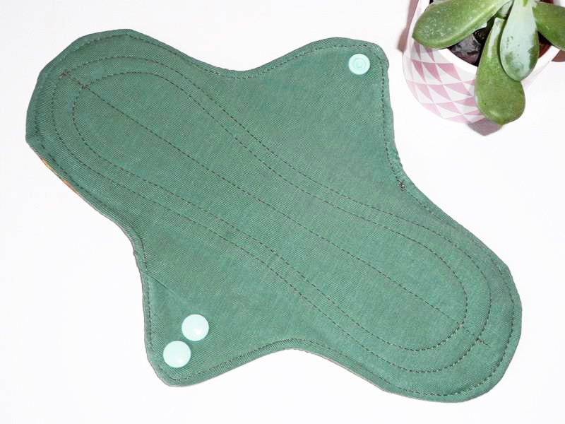 Serviette Hygiénique Lavable flux moyens à forts - LES TOURNESOLS (L) - Zéro déchet - shl - serviette périodique (Van Gogh)